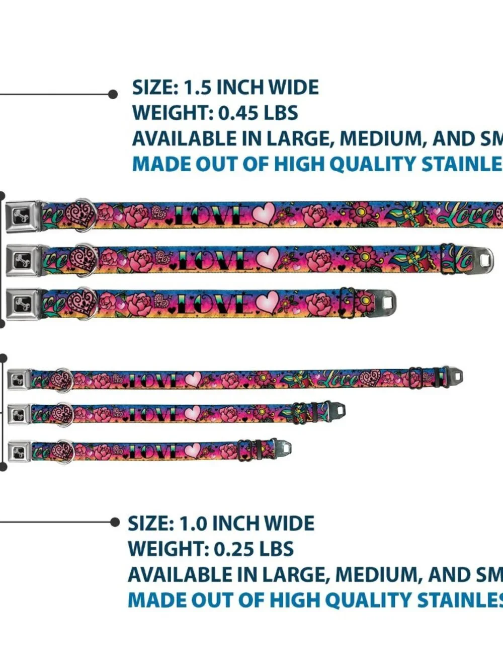 New Dog Collar 18 to 32 Inches 1.5